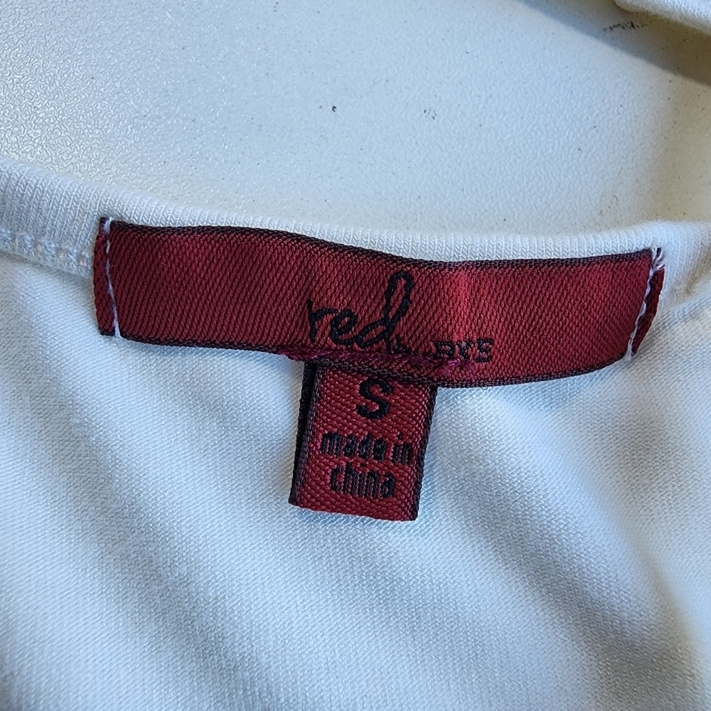 Red by BKE Womens Strappy Ivory Cream White Tank Top Strerch Studded S - Picture 7 of 11